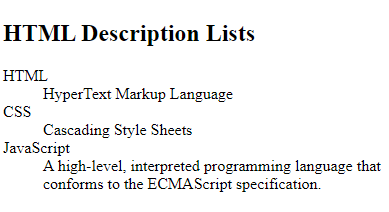 Html-description-list