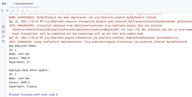 JPA - Update an Entity - GeeksforGeeks