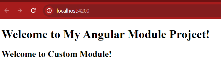 Import one module into another in Angular