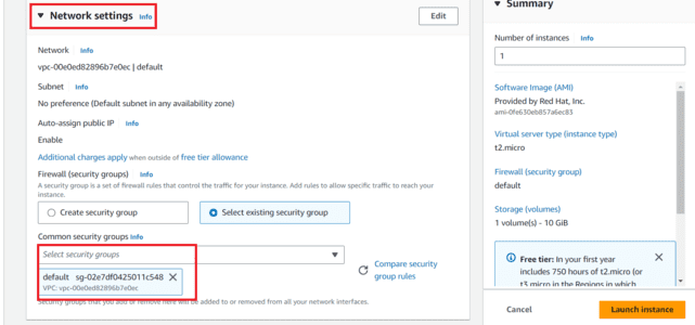 Network settings