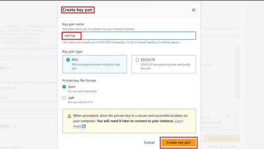 create key pair