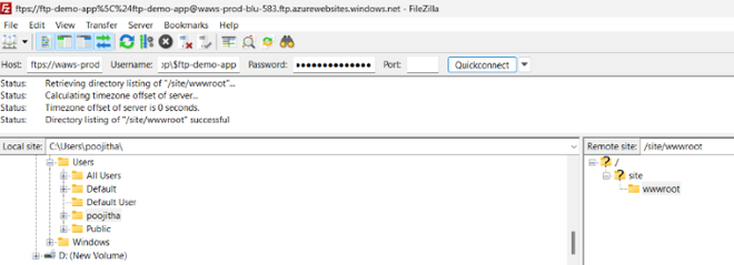 How to Connect Azure Website Using FTP ? - GeeksforGeeks