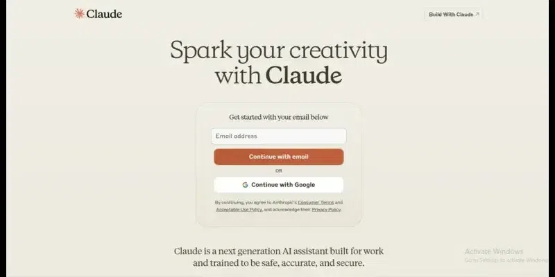 Login Page Claude