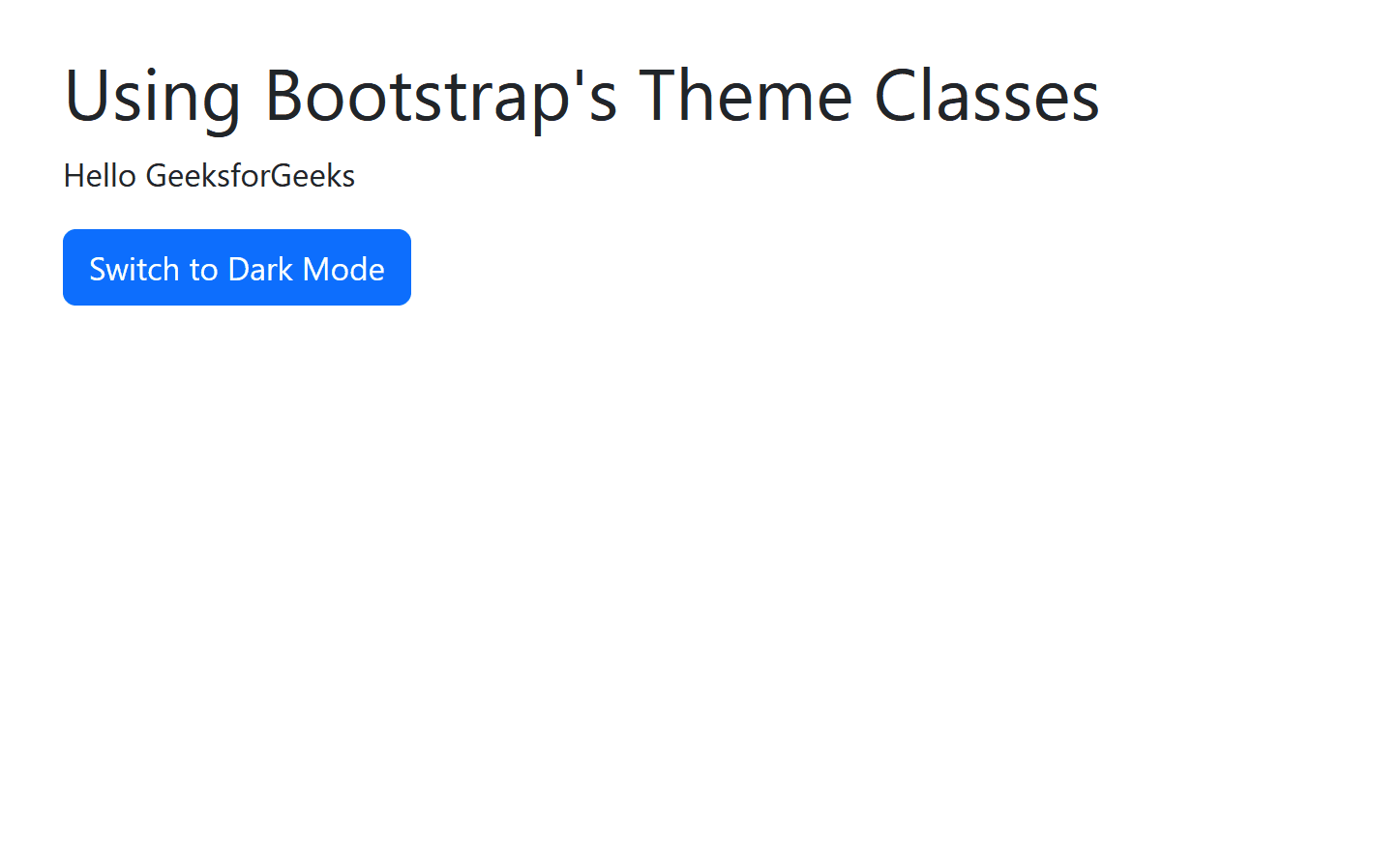 dark and light theme in bootstrap with react