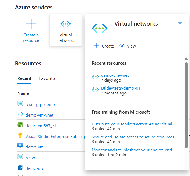 Azure Services Dashboard