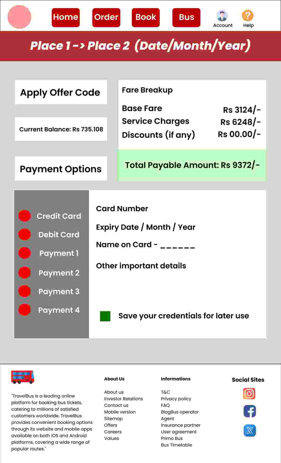 Payments Page