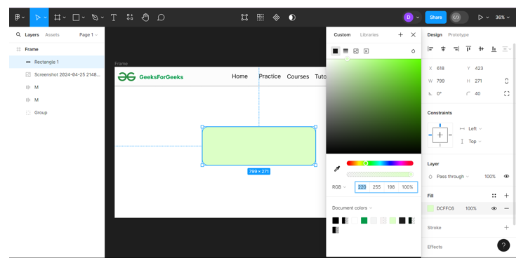 Color for Shape Fill 