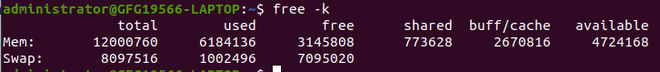 free Command in Linux - GeeksforGeeks