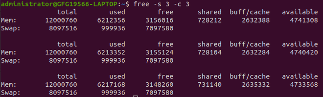 free Command in Linux with examples - GeeksforGeeks