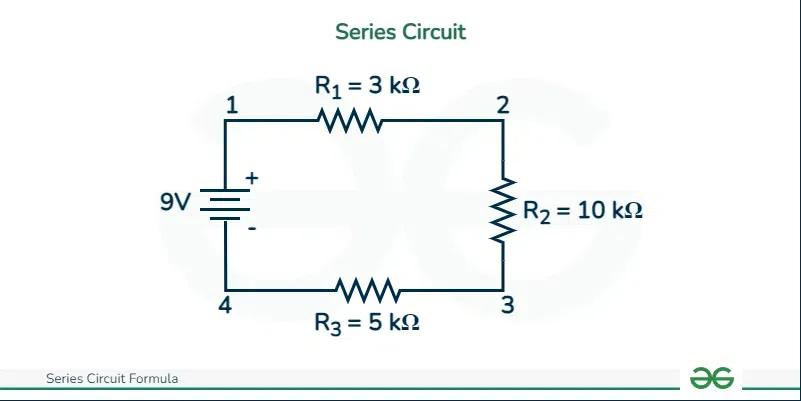 Series Circuit Series Circuit And Parallel Circuit Switch On Diagram