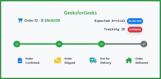 How to Create Order Tracking Timeline Template in Bootstrap ...