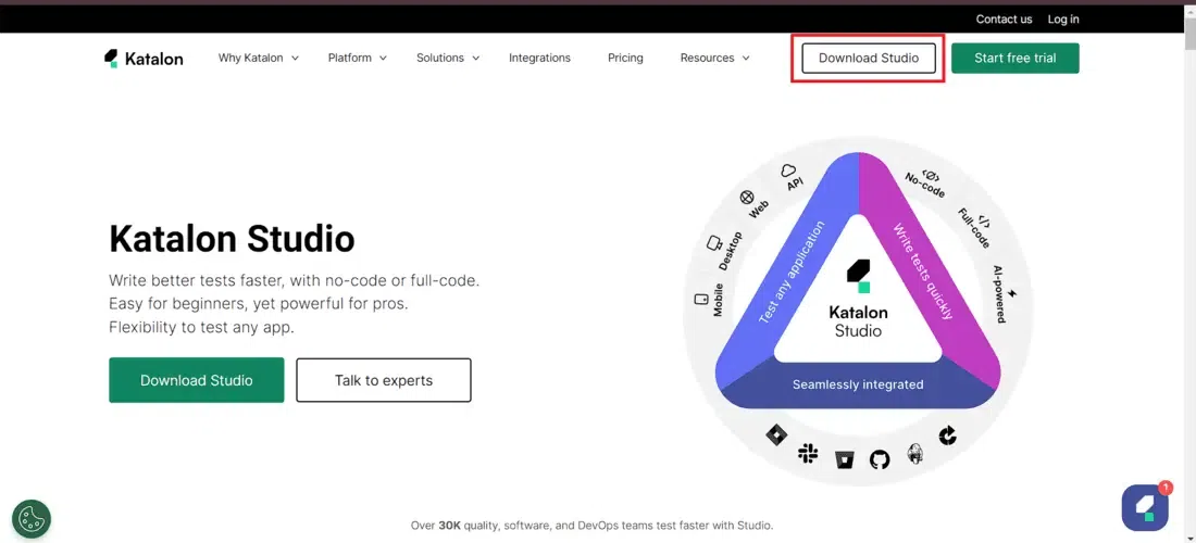 Navigate to Download Section