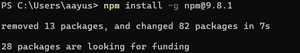 How to Install Specific NPM Version ? - GeeksforGeeks