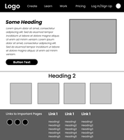 Wireframe components (header, menu, footer) in Figma - GeeksforGeeks