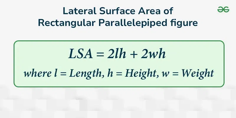 Rectangular Parallelepiped Formula