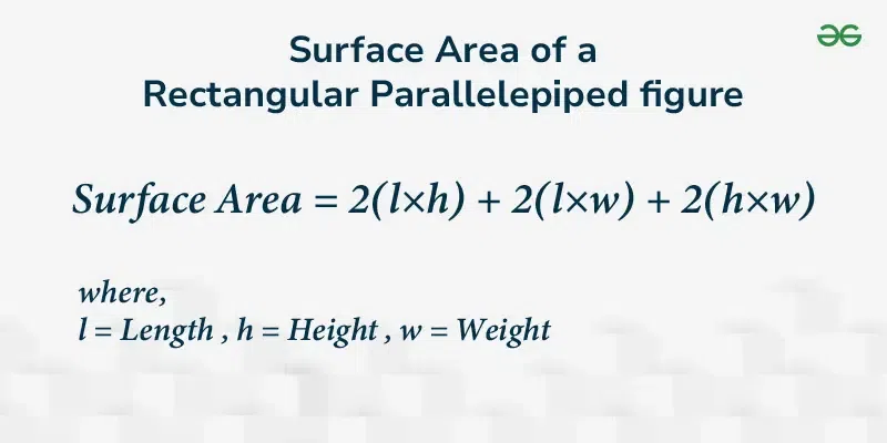 Rectangular Parallelepiped Formula