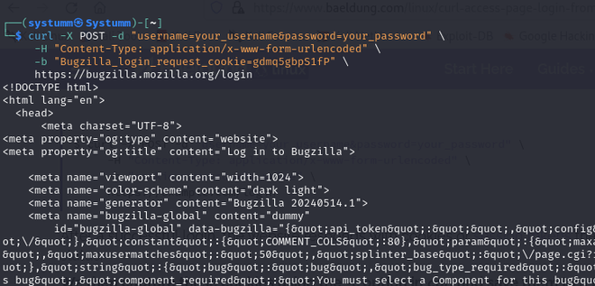CURL to Access Page that Required Login from Different Page - GeeksforGeeks