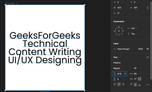 Text Formatting Features in Figma - GeeksforGeeks