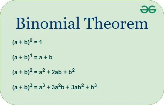 Binomial Theorem GeeksforGeeks