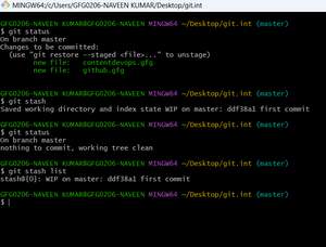 How to Perform a Diff Between Two Stashes in Git? - GeeksforGeeks