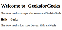 Html Input Innner Space 5 Easy Ways to Insert Spaces in HTML - GeeksforGeeks