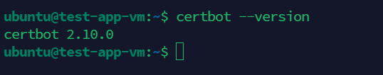Certbot version