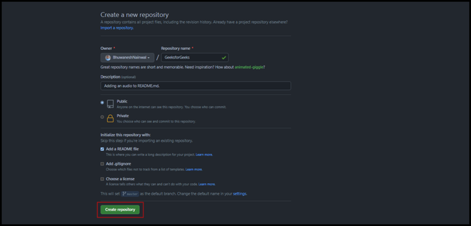 How to Add Audio Files on README .md File in a GitHub Repository From ...