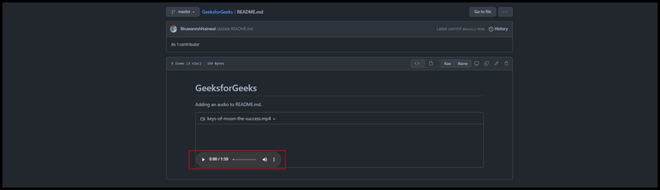 How to Add Audio Files on README .md File in a GitHub Repository From ...