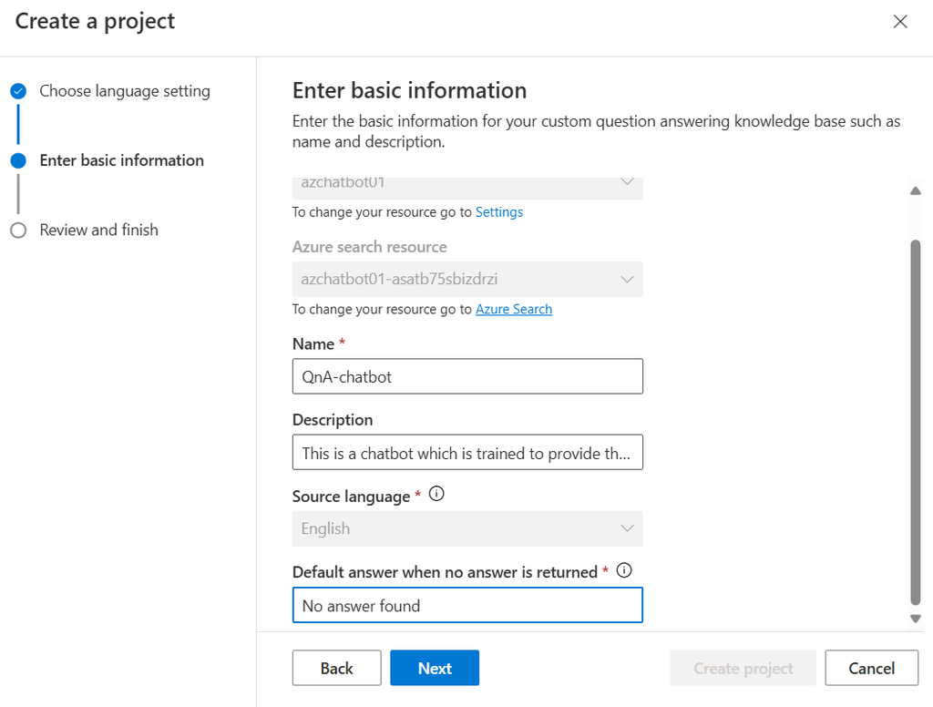 Chatbot using Azure Language Service - GeeksforGeeks