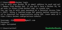 Log in to Docker for Pulling and Pushing Images - GeeksforGeeks
