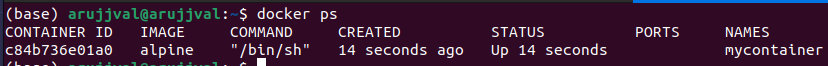 docker ps