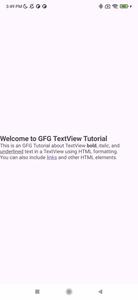 Working With the TextView in Android - GeeksforGeeks