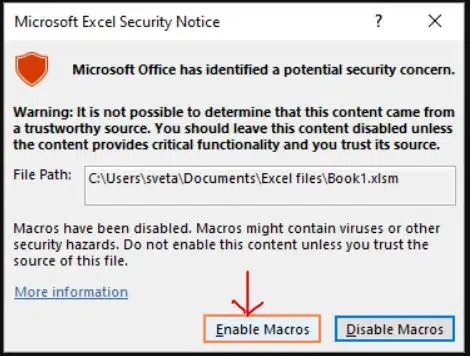 How to Enable Macros in Excel : 3 Easy Ways