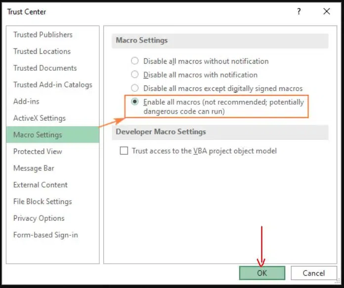 How to Enable Macros in Excel : 3 Easy Ways