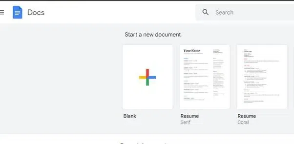 Make A Resume on Google Docs