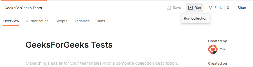Advanced Postman Features - GeeksforGeeks