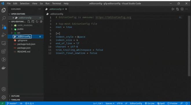 What is .editorconfig ? - GeeksforGeeks