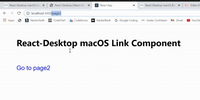 React Desktop macOS Link Component - GeeksforGeeks
