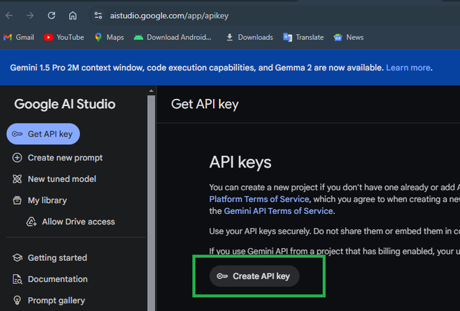 How To Access And Use Google Gemini API Key with Examples 