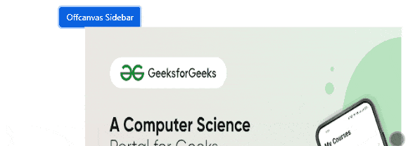Bootstrap 5 Offcanvas - GeeksforGeeks
