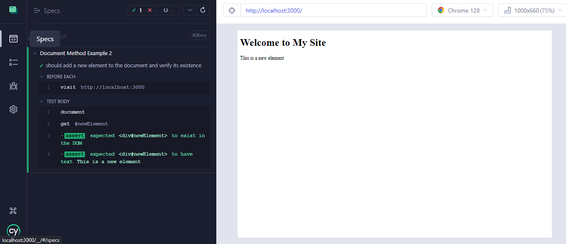 Cypress - document() Method - GeeksforGeeks