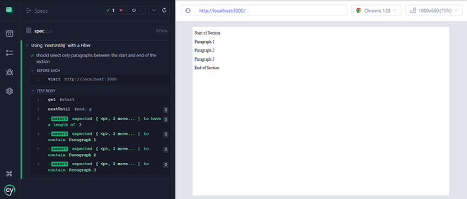 Cypress - nextUntil() Method - GeeksforGeeks