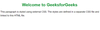 How to Link a CSS to HTML? - GeeksforGeeks