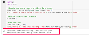 Clearing GPU Memory After PyTorch Training Without Kernel Restart ...