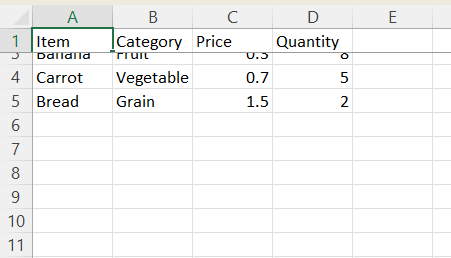 How to Freeze the Top Row and the First Column Using XlsxWriter ...