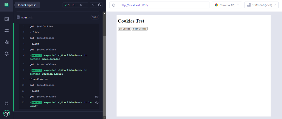 Cypress - clearCookies() Method - GeeksforGeeks