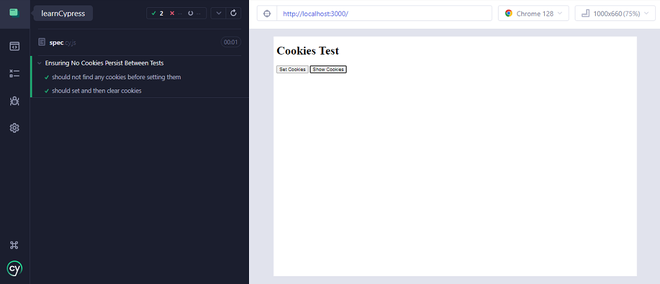 Cypress - clearCookies() Method - GeeksforGeeks