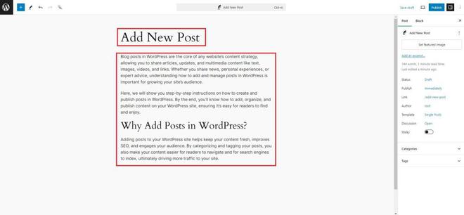WordPress Add Posts - GeeksforGeeks
