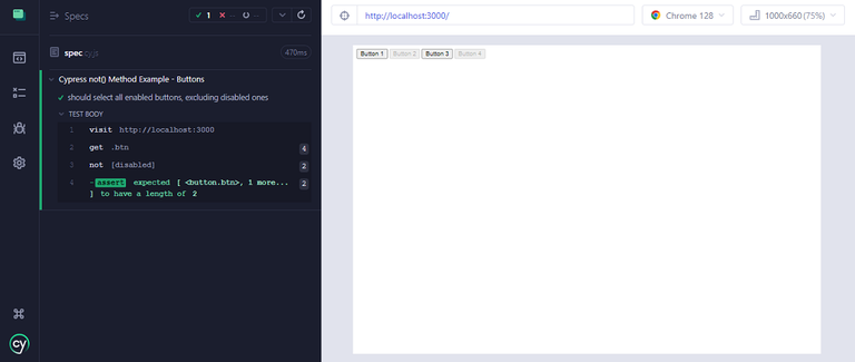 Cypress - not() Method - GeeksforGeeks