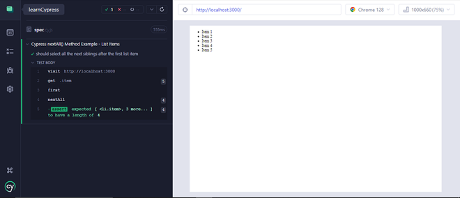 Cypress - nextAll() Method - GeeksforGeeks